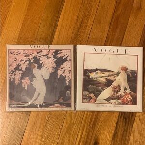 Vogue vintage prints wall canvas